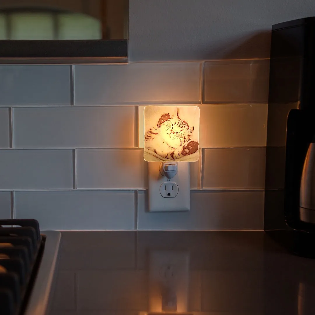 Sleeping Kitten Night Light