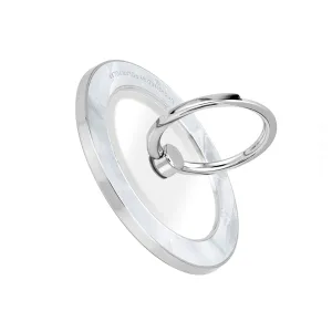 Snow Mountain - Silver MagSafe Phone Grip and Ring Holder Stand