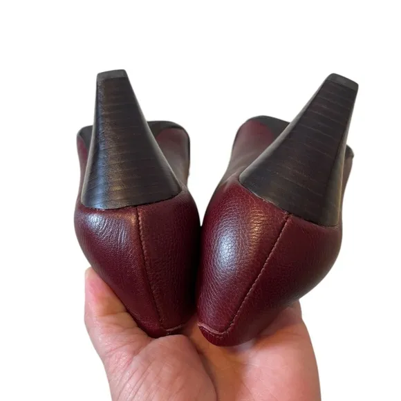 Sofft Burgundy Red Leather Tassled academia Pumps 7.5