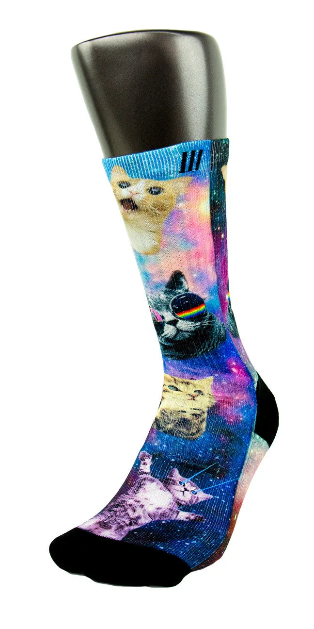 Space Kittens CES Custom Socks