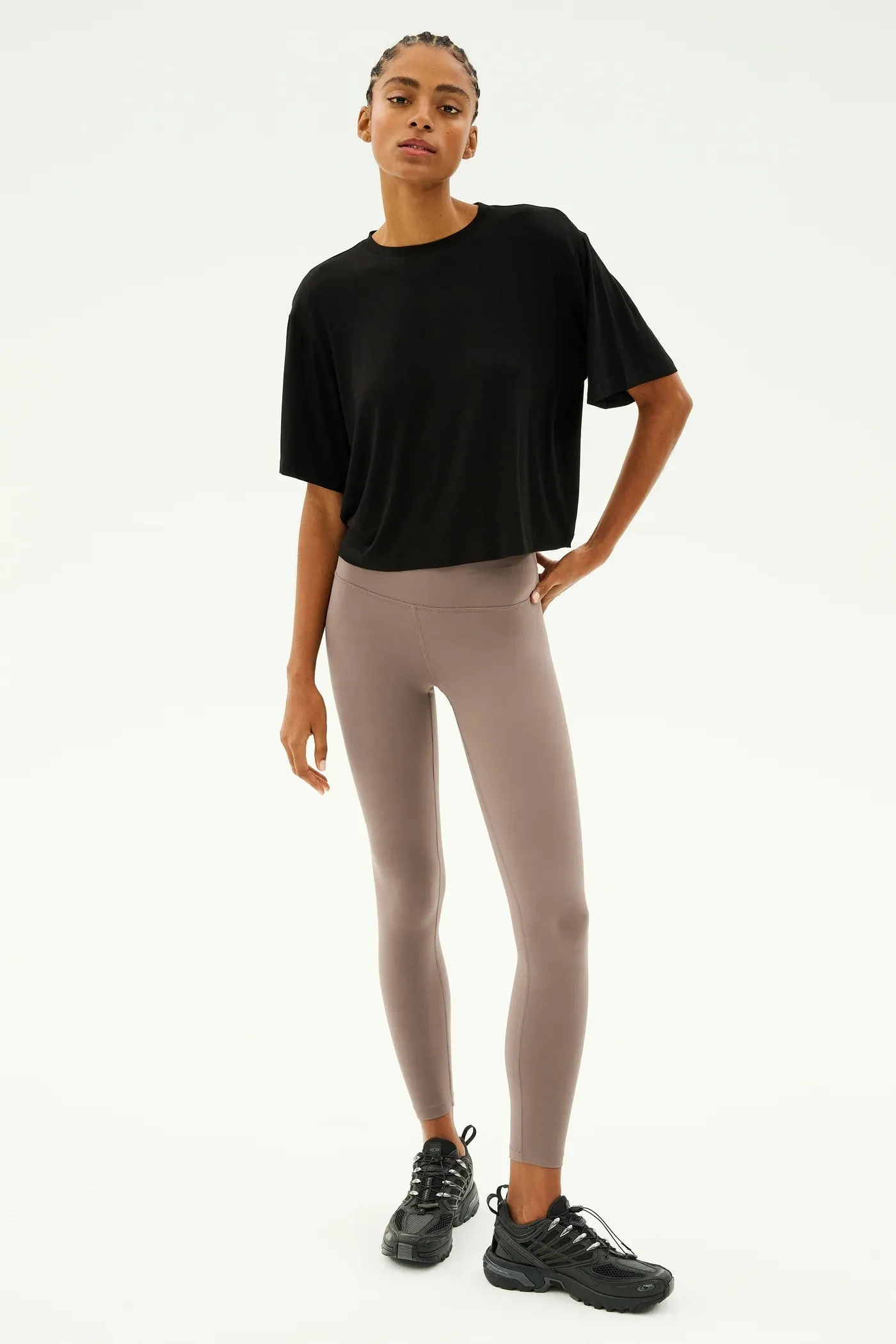 SPLITS59 - Djuna Oversized Jersey Tee - White & Black