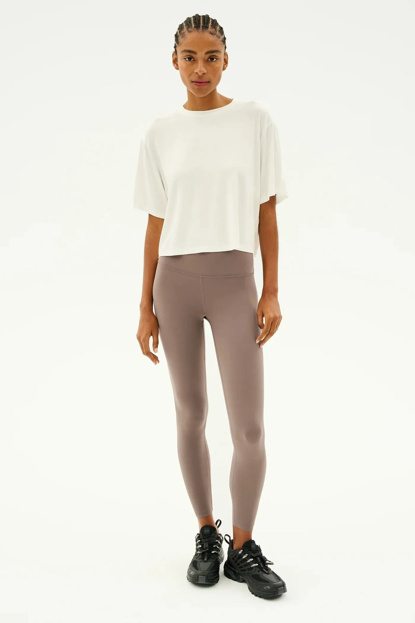 SPLITS59 - Djuna Oversized Jersey Tee - White & Black