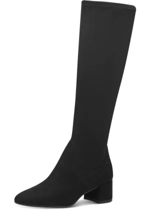 Tamaris Zola Faux Suede Boots Black