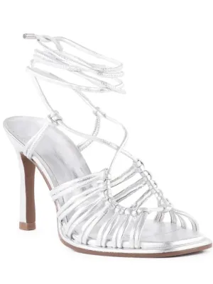 Te Amo Metallic Strappy Heel