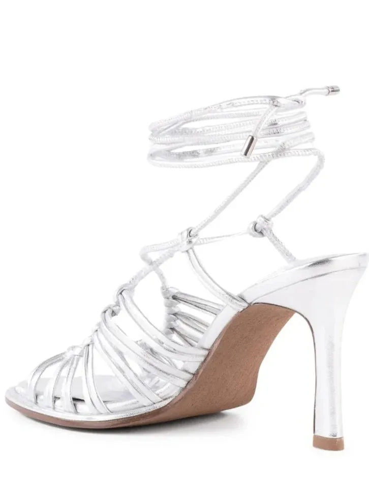 Te Amo Metallic Strappy Heel