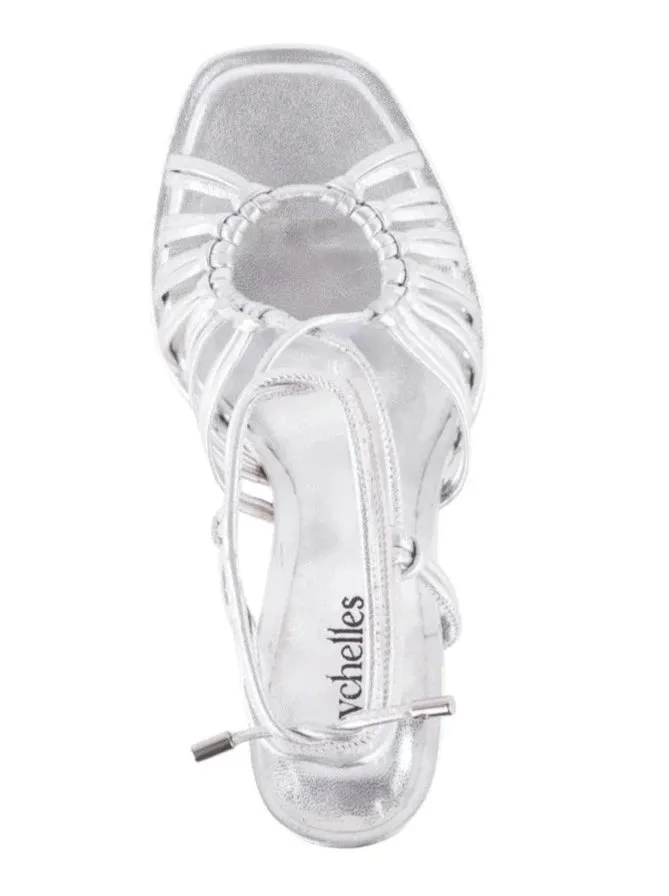 Te Amo Metallic Strappy Heel
