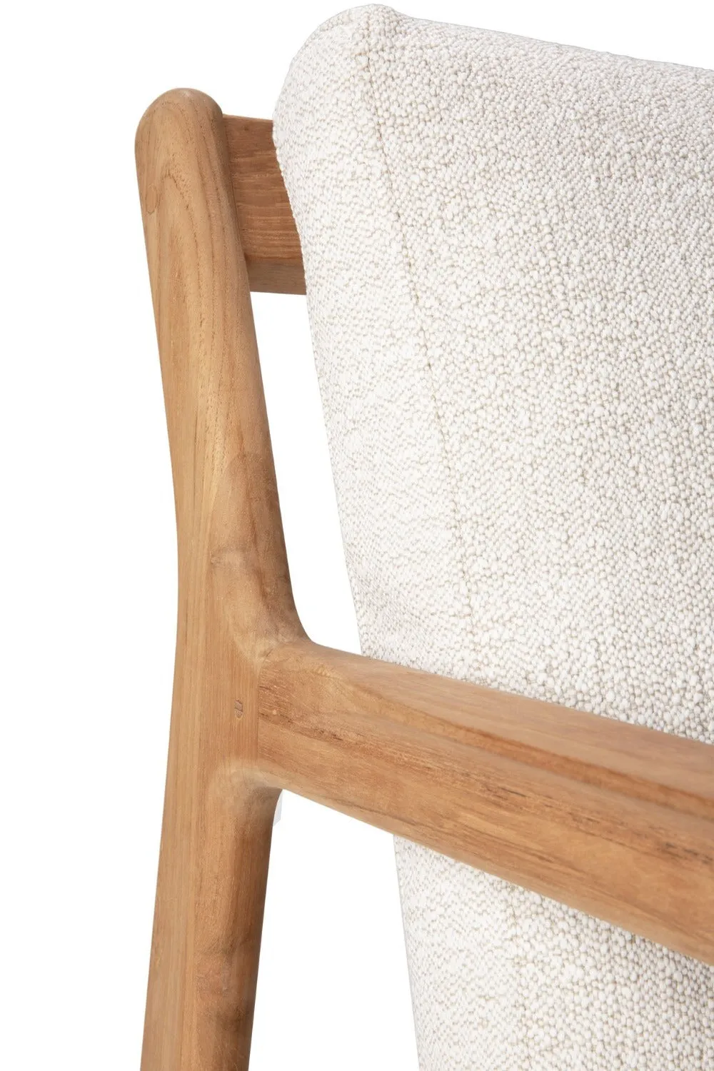 Teak Jack Outdoor Loveseat - Off White