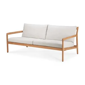 Teak Jack Outdoor Loveseat - Off White