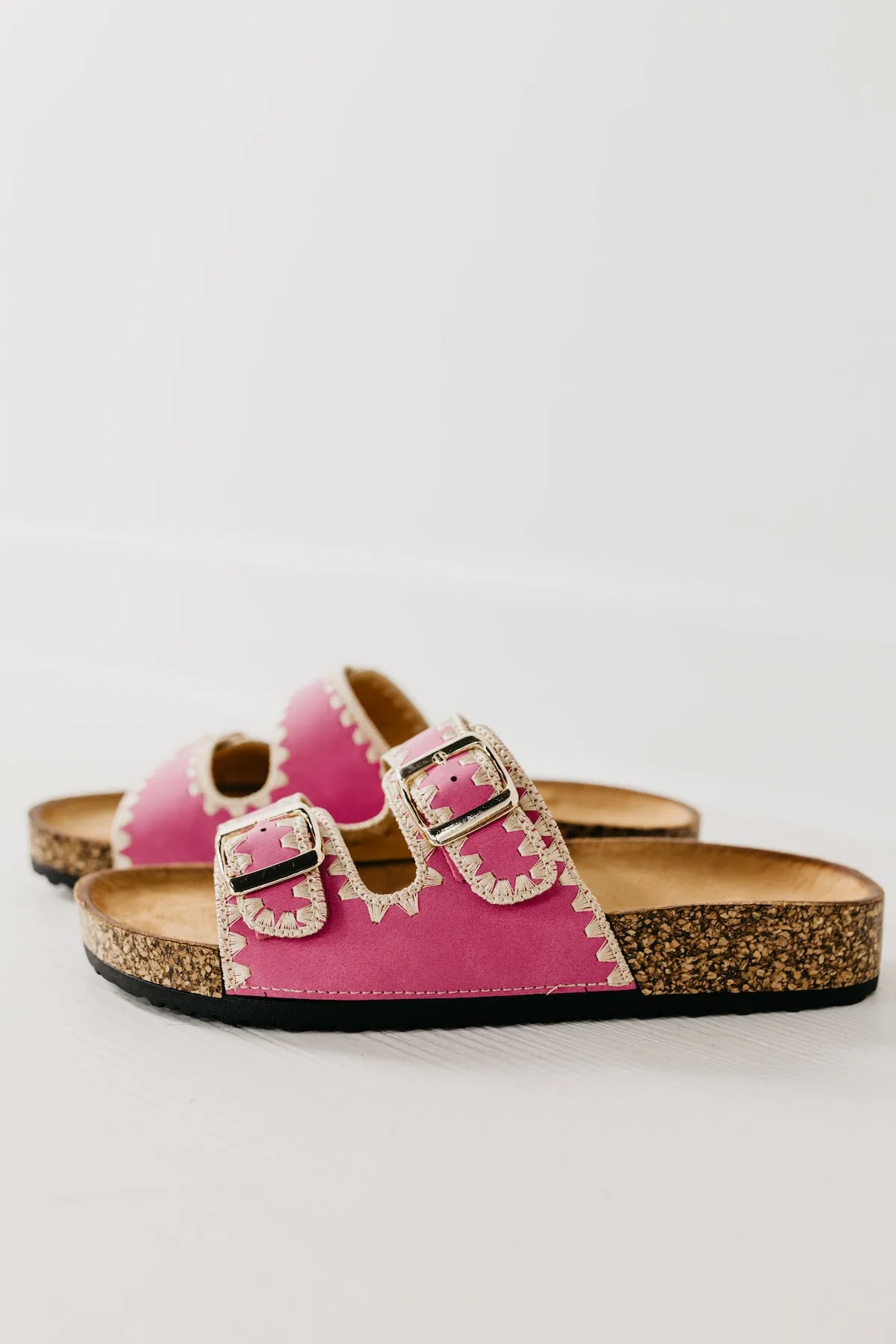 The Berk Stitched Edge Double Strap Sandal
