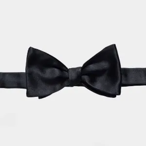 The Black Carlo Silk Bow Tie