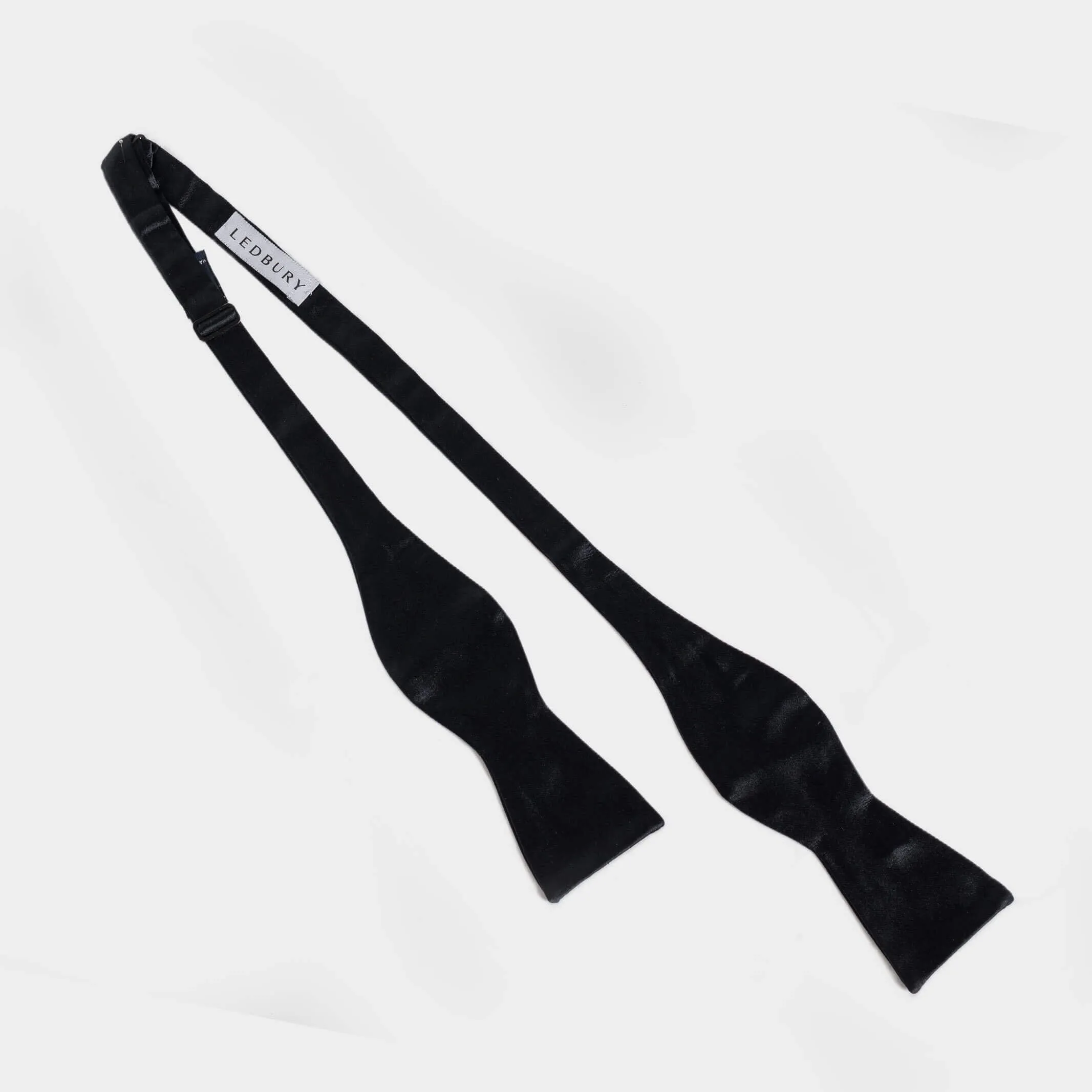 The Black Carlo Silk Bow Tie
