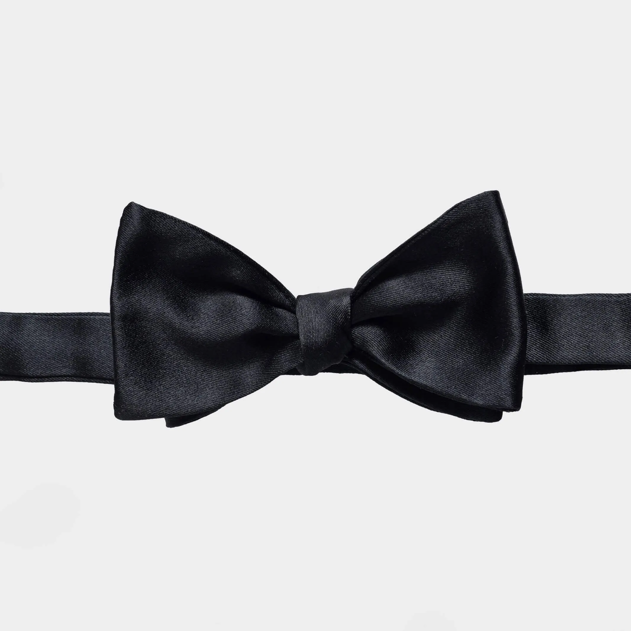 The Black Carlo Silk Bow Tie