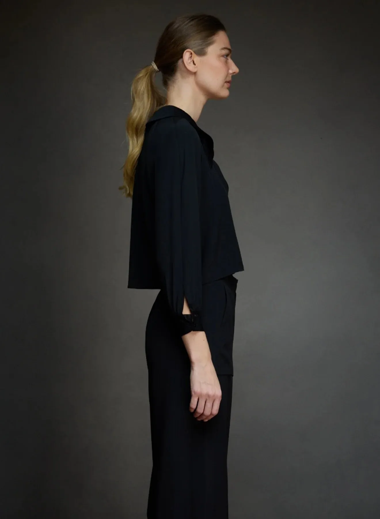 The Black Zadie Blouse