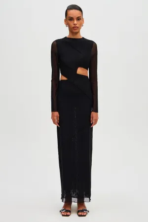 THE 'SALLI' MESH LONG SLEEVE DRESS