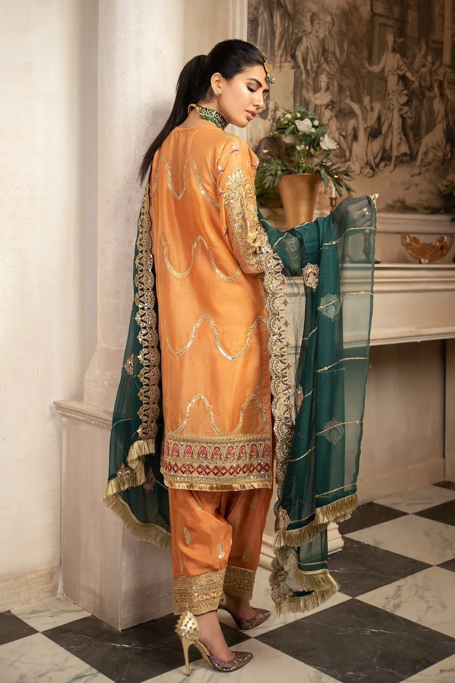 Traditional Ladies Shalwar Kameez For Formal Wear # CA124