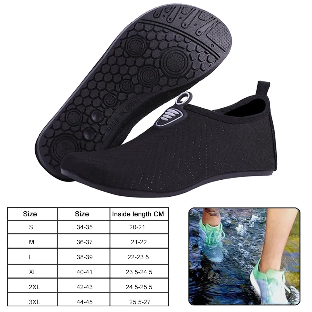 Unisex Water Shoes Soft Beach Non-Slip Aqua Shoes Quick Dry Breathable Swimming Diving Snorkeling Sneaker Socks Slipper