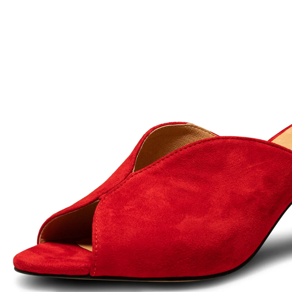 Valentine Suede Fire Red