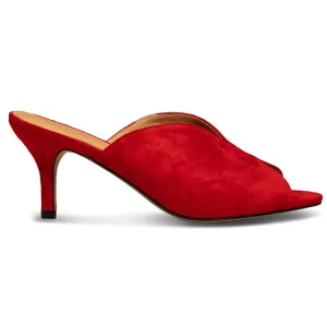 Valentine Suede Fire Red