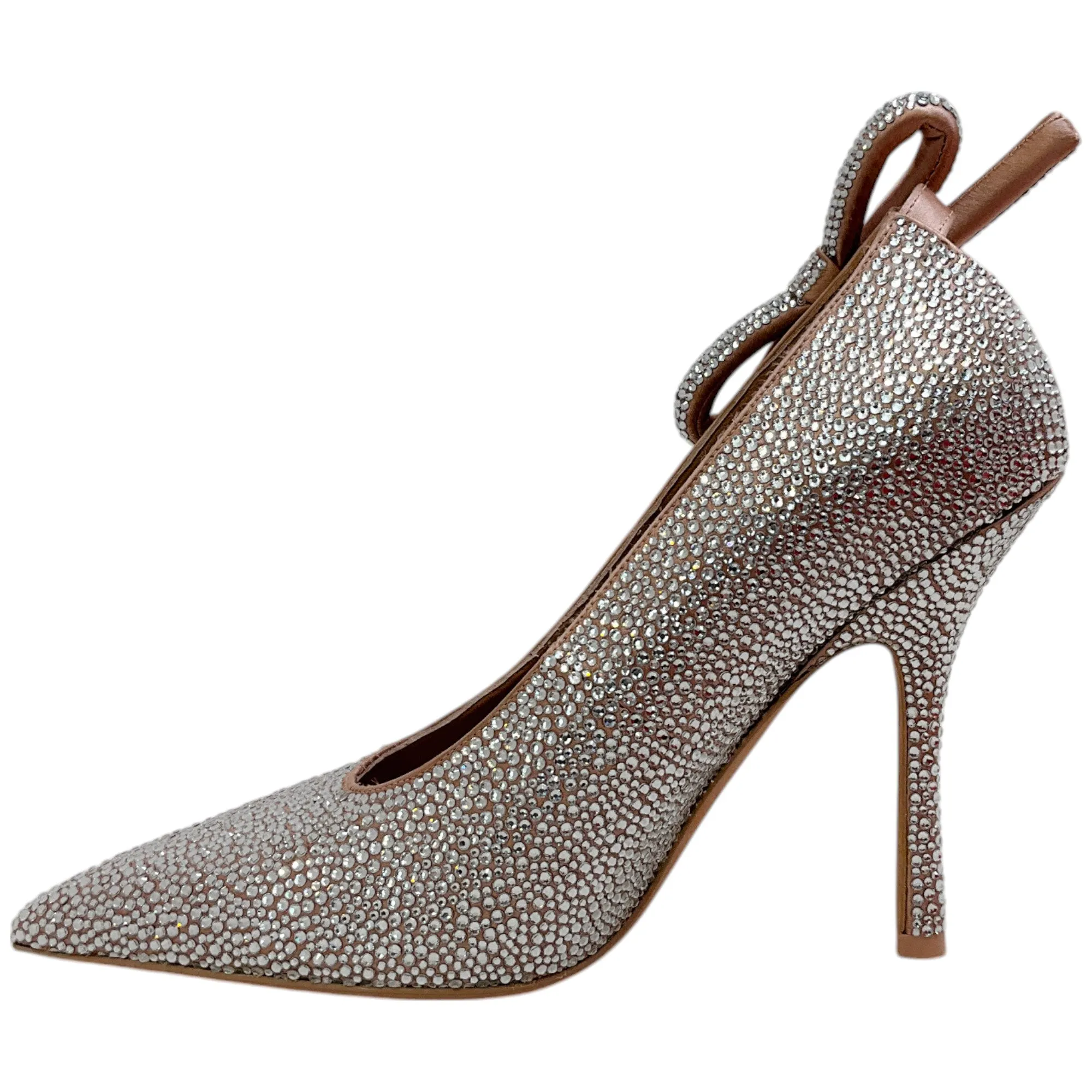 Valentino Nude Crystal Embellished Nite Out Pumps