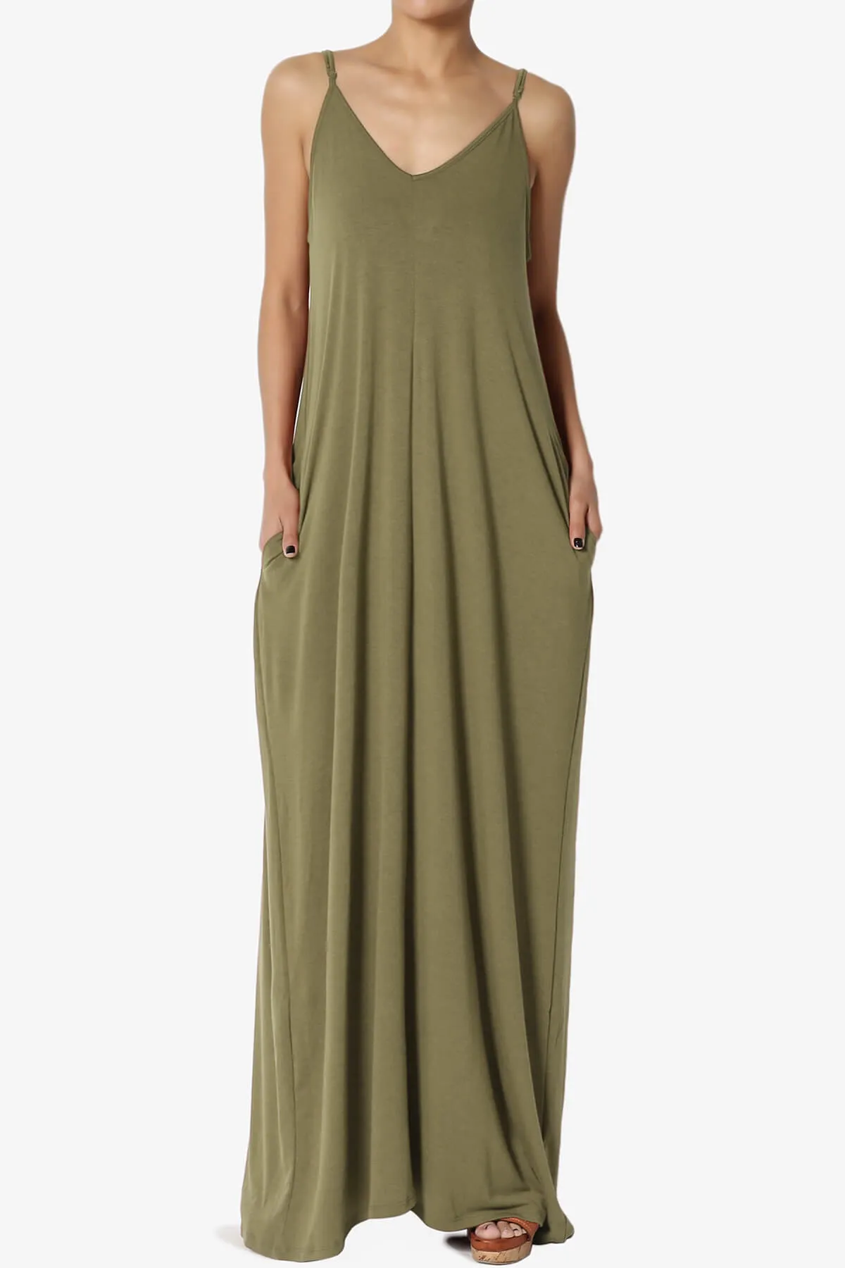 Venus Pocket Cami Maxi Dress MORE COLORS
