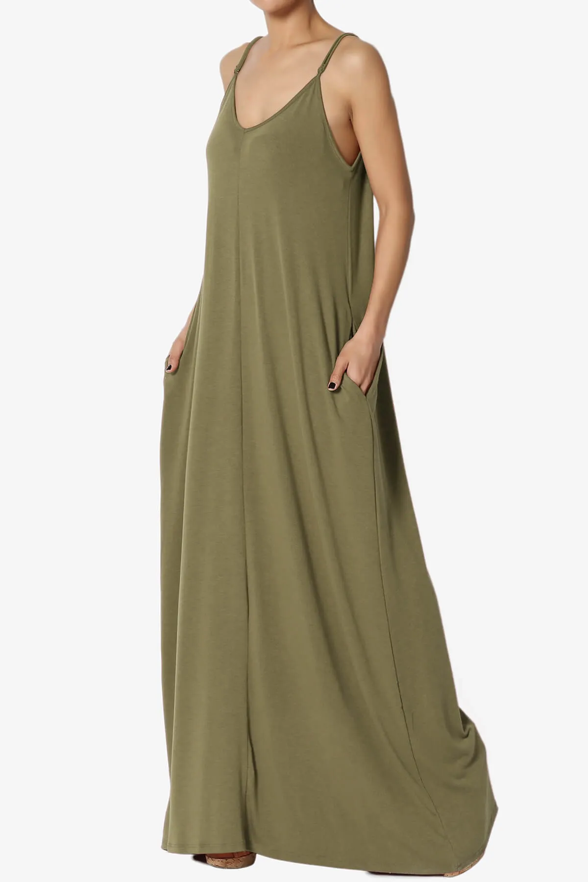 Venus Pocket Cami Maxi Dress MORE COLORS