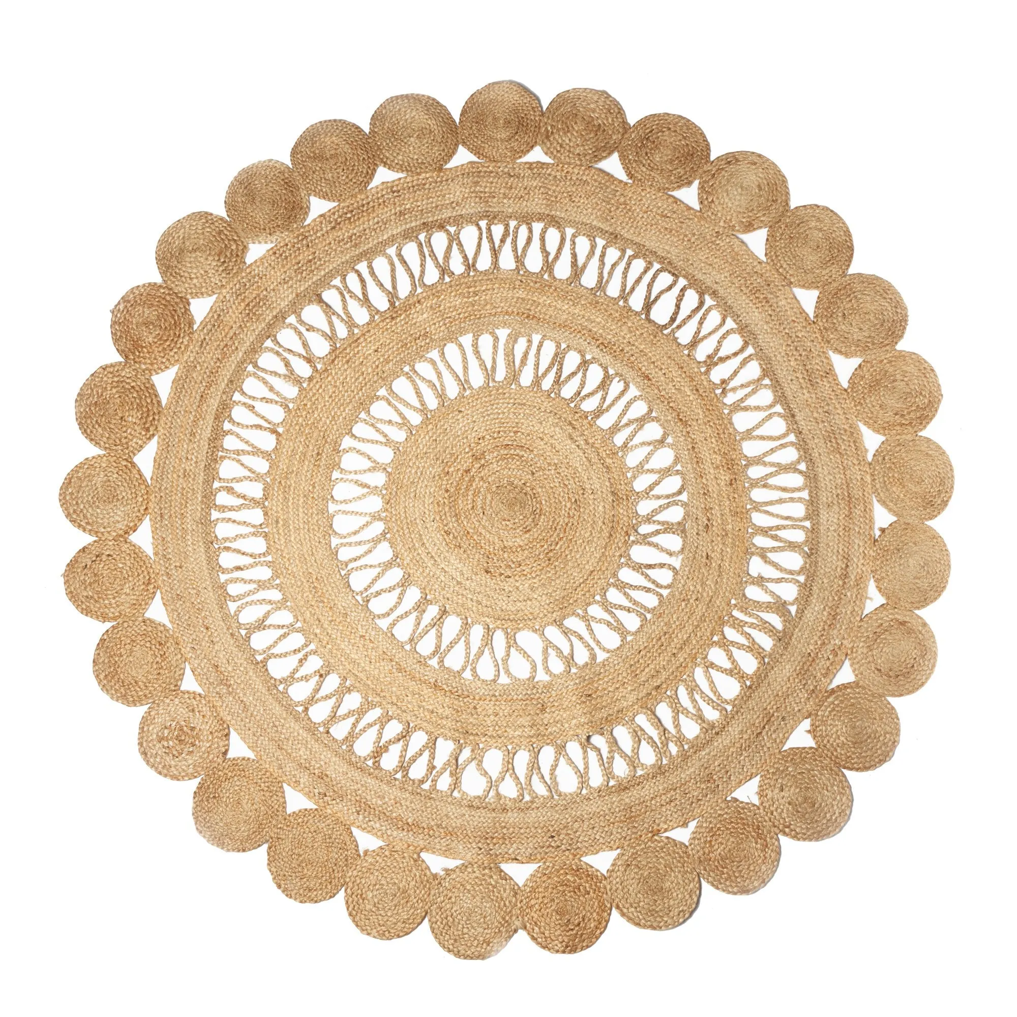Vintage Design Malika Round Jute Rug