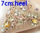 Wedding Shoes Women Pumps White Satin Princess Crystal