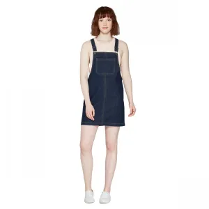 Wild Fable Women's Strappy Dark Wash Denim Pinafore Dress