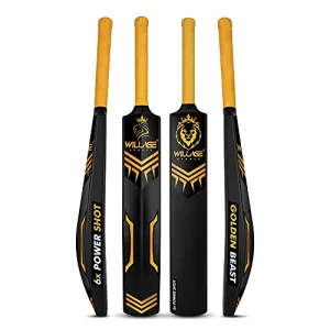 Willage Cricket Bats, Plastic bat, Plastic bat Cricket Full Size, Plastic bat Full Size, Cricket Bat (Golden Color)
