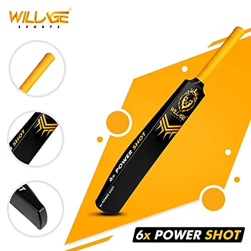 Willage Cricket Bats, Plastic bat, Plastic bat Cricket Full Size, Plastic bat Full Size, Cricket Bat (Golden Color)