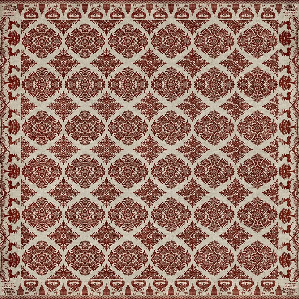 Williamsburg Archibald "Loves Secret" Vinyl Floorcloth - Spicher & Co.