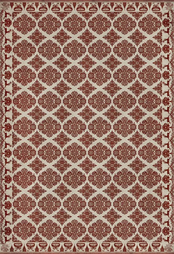 Williamsburg Archibald "Loves Secret" Vinyl Floorcloth - Spicher & Co.