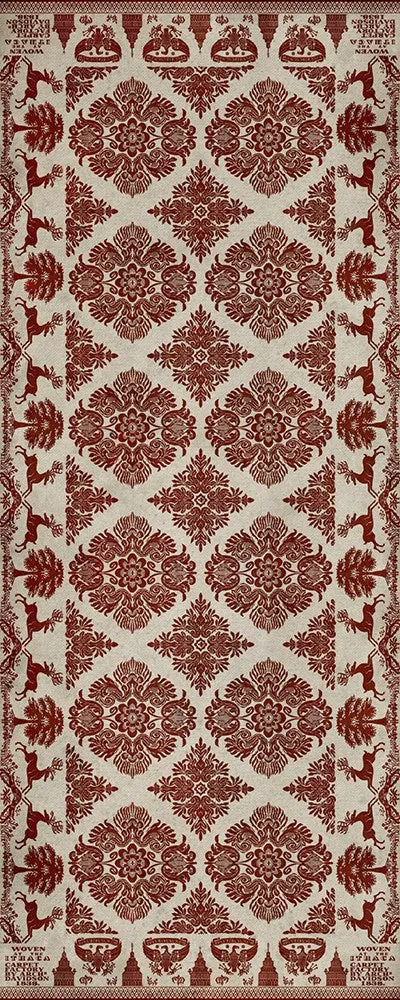 Williamsburg Archibald "Loves Secret" Vinyl Floorcloth - Spicher & Co.