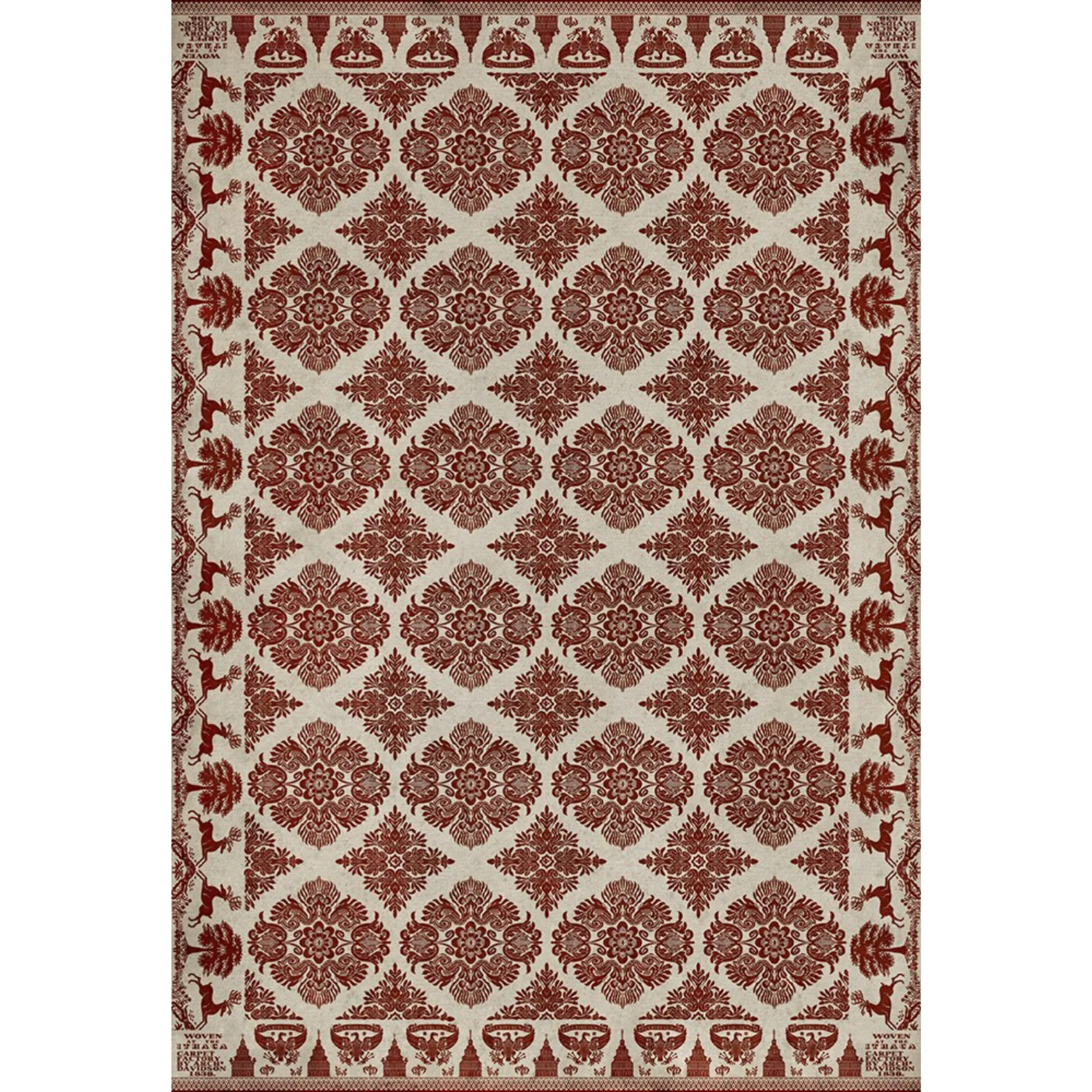 Williamsburg Archibald "Loves Secret" Vinyl Floorcloth - Spicher & Co.