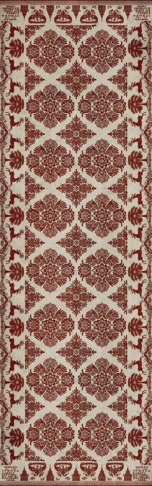 Williamsburg Archibald "Loves Secret" Vinyl Floorcloth - Spicher & Co.