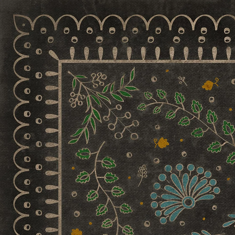 Williamsburg Cozens "Down in a Leafy Dell" Vinyl Floorcloth - Spicher & Co.