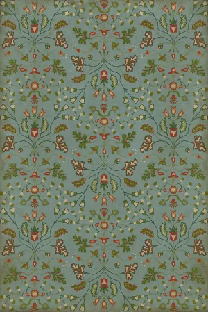 Williamsburg Franklin "Polly Baker" Vinyl Floorcloth - Spicher & Co.