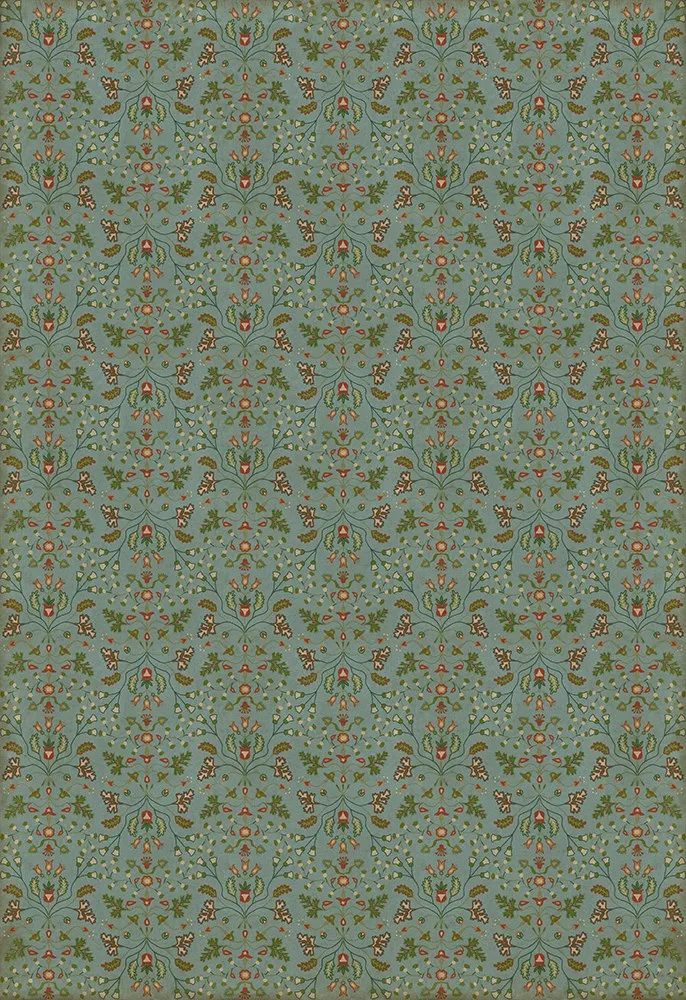 Williamsburg Franklin "Polly Baker" Vinyl Floorcloth - Spicher & Co.