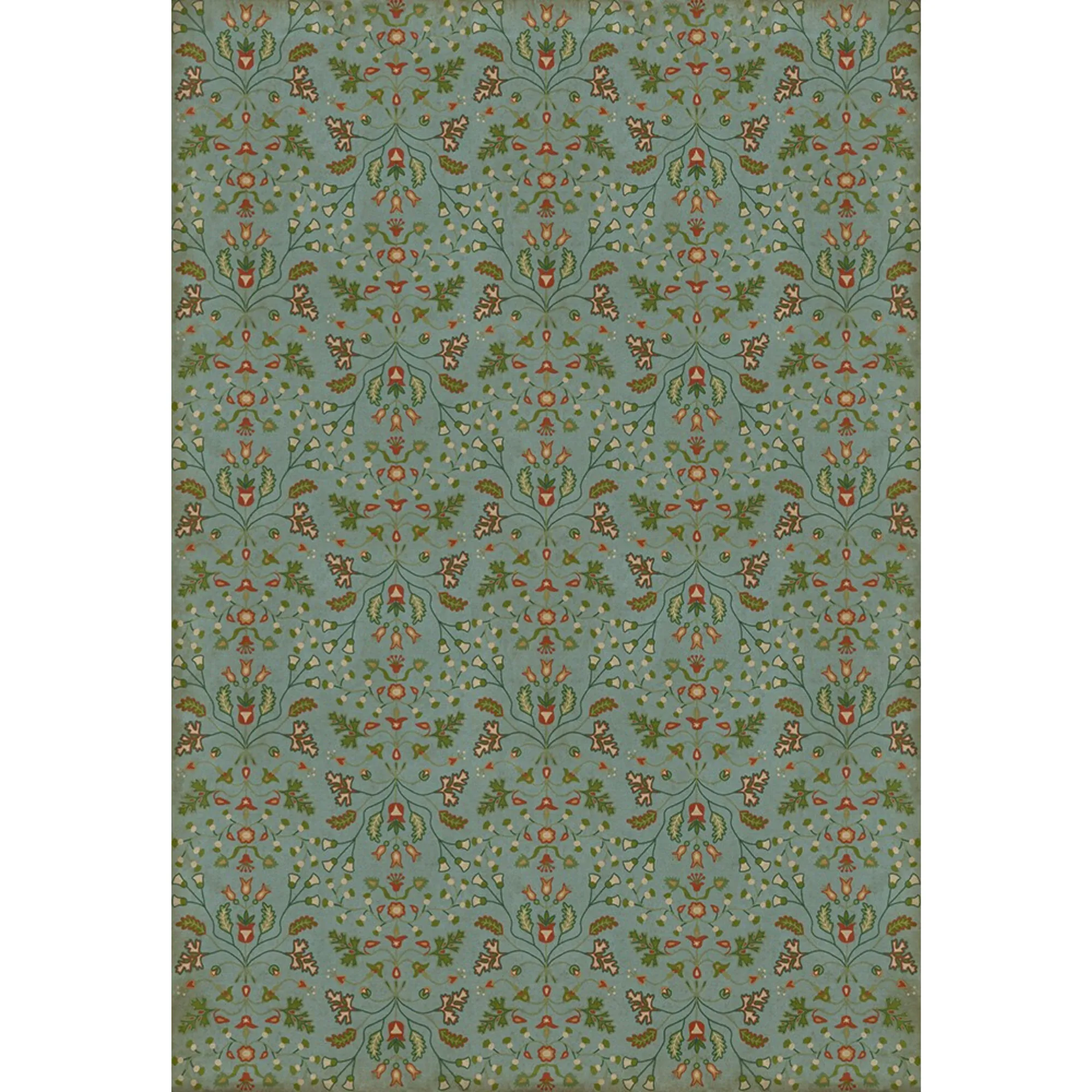 Williamsburg Franklin "Polly Baker" Vinyl Floorcloth - Spicher & Co.