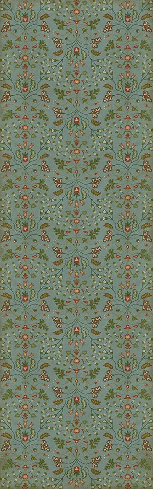 Williamsburg Franklin "Polly Baker" Vinyl Floorcloth - Spicher & Co.