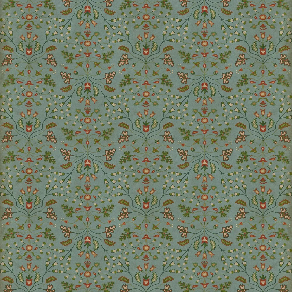 Williamsburg Franklin "Polly Baker" Vinyl Floorcloth - Spicher & Co.