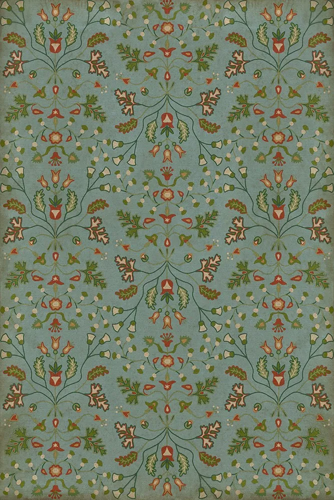 Williamsburg Franklin "Polly Baker" Vinyl Floorcloth - Spicher & Co.