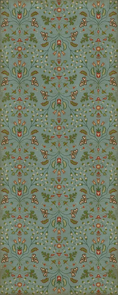 Williamsburg Franklin "Polly Baker" Vinyl Floorcloth - Spicher & Co.