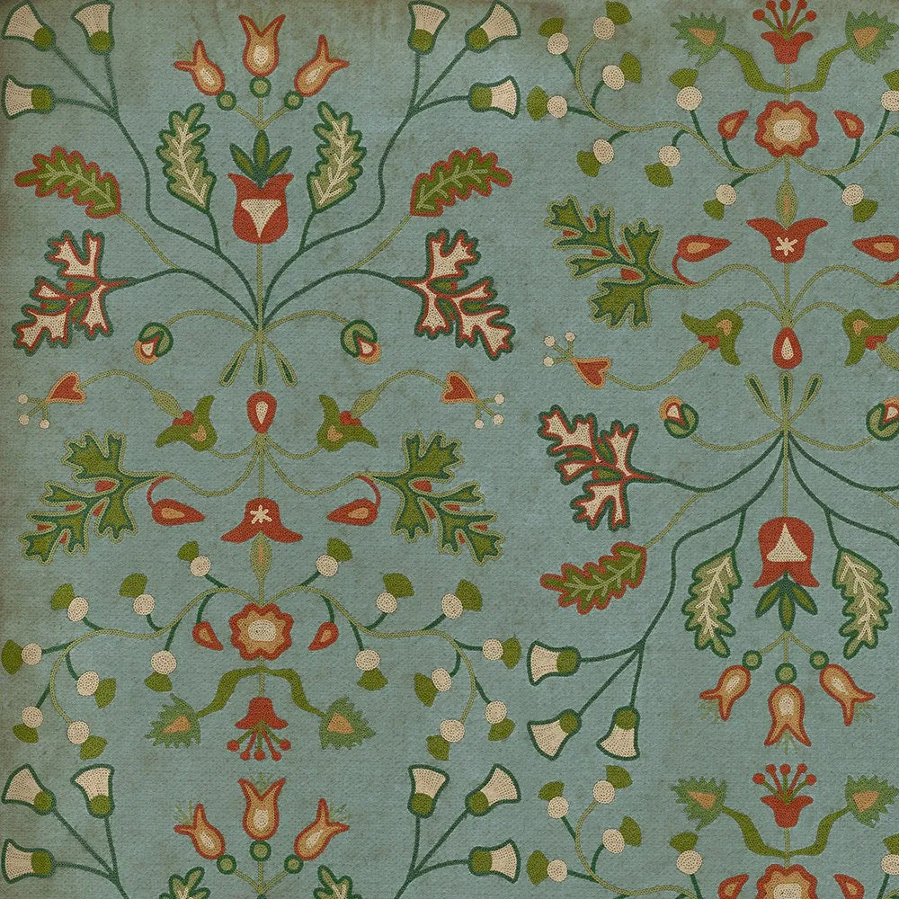 Williamsburg Franklin "Polly Baker" Vinyl Floorcloth - Spicher & Co.