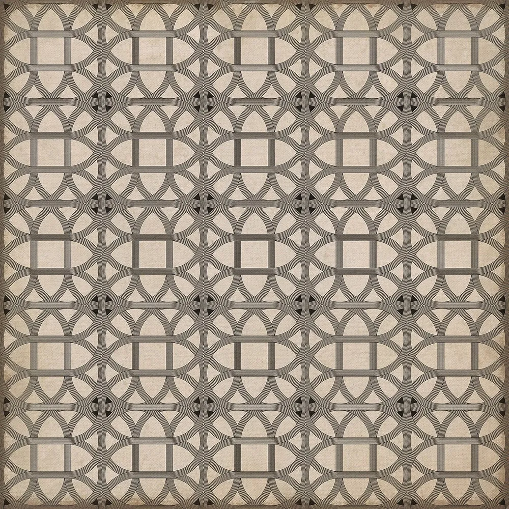 Williamsburg Lamerie Lattice "Joseph Ward" Vinyl Floorcloth - Spicher & Co.