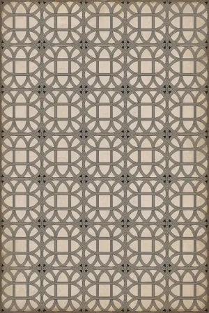 Williamsburg Lamerie Lattice "Joseph Ward" Vinyl Floorcloth - Spicher & Co.