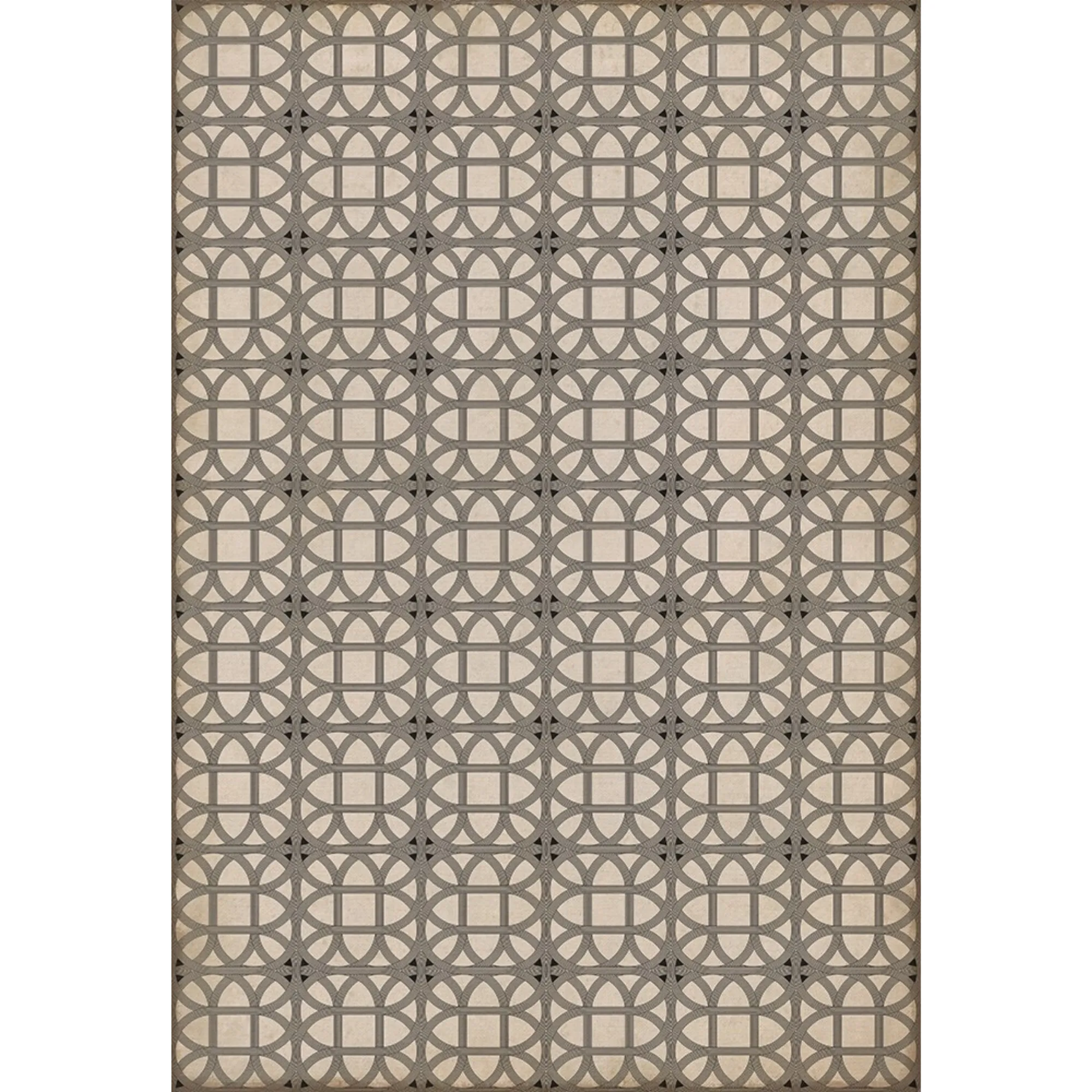 Williamsburg Lamerie Lattice "Joseph Ward" Vinyl Floorcloth - Spicher & Co.