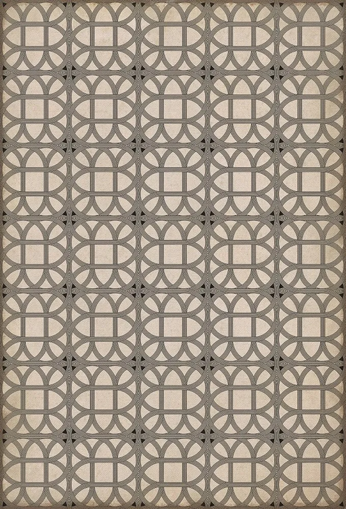 Williamsburg Lamerie Lattice "Joseph Ward" Vinyl Floorcloth - Spicher & Co.