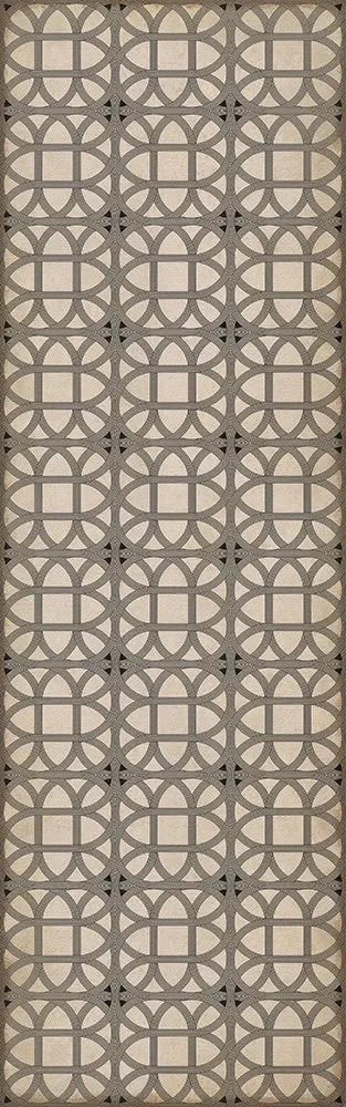 Williamsburg Lamerie Lattice "Joseph Ward" Vinyl Floorcloth - Spicher & Co.