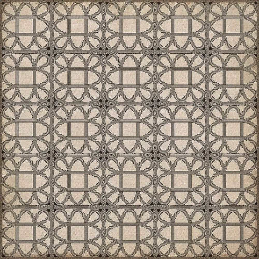 Williamsburg Lamerie Lattice "Joseph Ward" Vinyl Floorcloth - Spicher & Co.